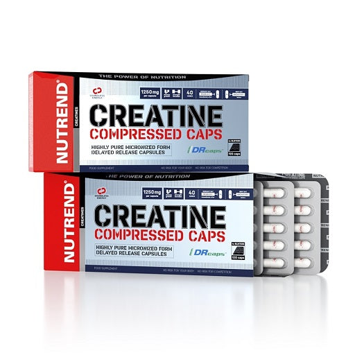 Produktbild von Nutrend Creatine Compressed Caps, 120 Kapseln