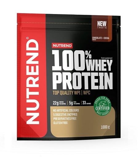 Nutrend 100% Whey Protein 1000g Schokolade Kakao