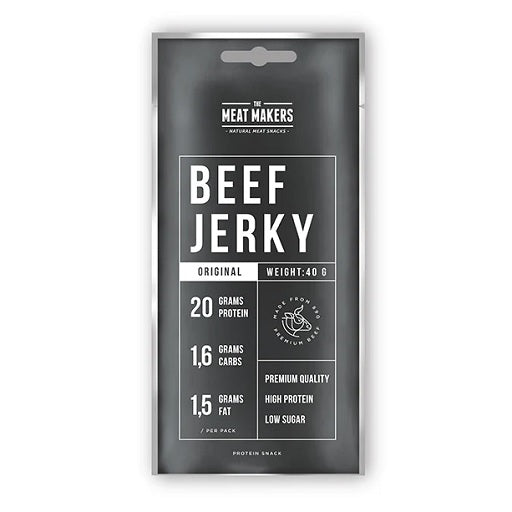 The Meat Makers Beef Jerky Sports Beef 12x40g Turkey Original