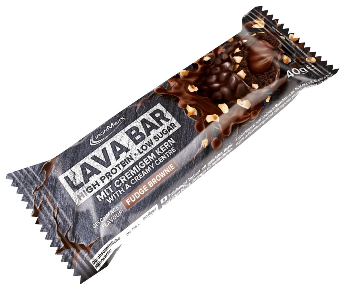 Produktbild von Ironmaxx Lava Bar 18x40g Fudge Brownie