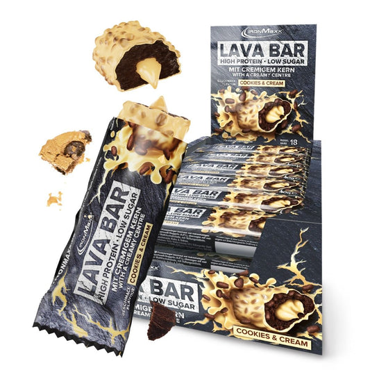 Produktbild von Ironmaxx Lava Bar 18x40g Cookies & Cream