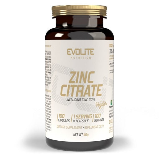 Evolite Nutrition Zink Citrat 100 Kapseln