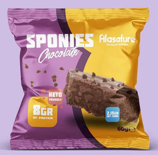 Produktbild von Alasature Sponies (Brownie) 8 x 60g Chocolate