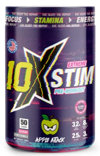 Produktbild von 10XAthletic 10X Stim Extreme Pre-Workout Apple Attack (Präsentationsbild)