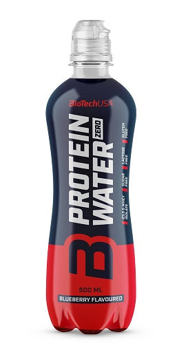 BioTech Protein Water Zero 6x500ml Blueberry