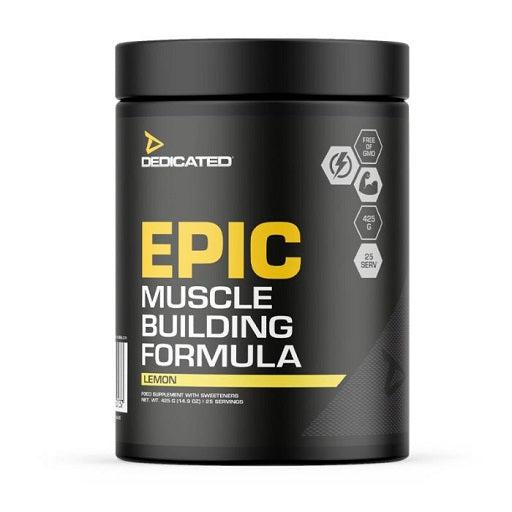 Dedicated EPIC Muscle Building Formula 425g Orange