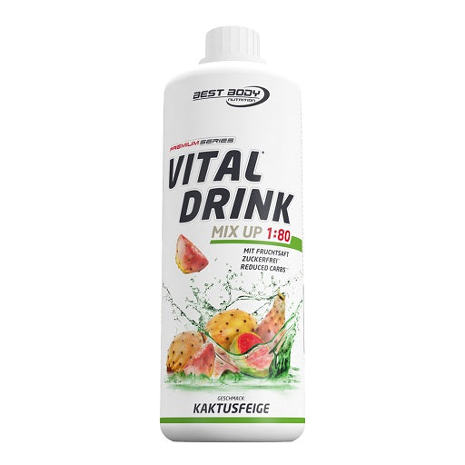 Best Body Vital Drink Mischverhältnis 1 zu 80 1000ml Geschmack Weiser-Tee-Pfirsich