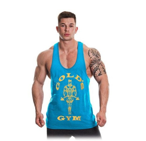 Golds Gym GGVST003 Stringer Joe Premium - turquoise/yellow XL