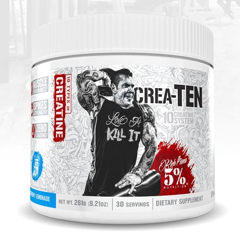 Rich Piana 5% Nutrition CREA-10 270g 30 Servings Fruit Punch