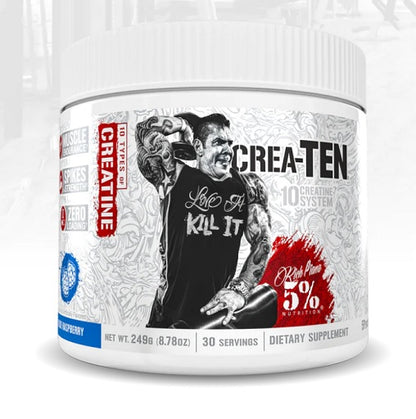 Rich Piana 5% Nutrition CREA-10 270g 30 Servings Blueberry Lemonade