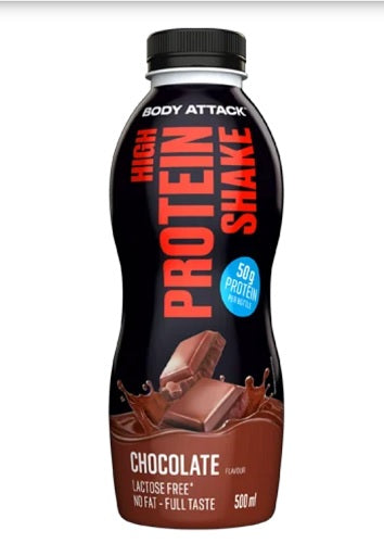 Body Attack High Protein Shake 12x500ml Vanille