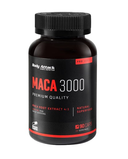 Produktbild von Body Attack Maca 3000 - 90 Caps