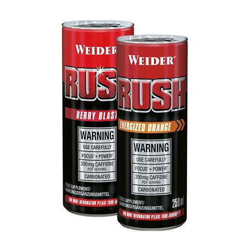 Weider Rush RTD 24x250ml Dose Energized Orange